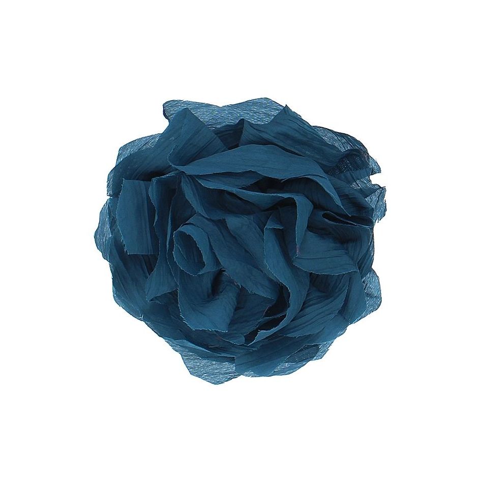 BROCHE FLOR TELA FRUNCIDA 17CM