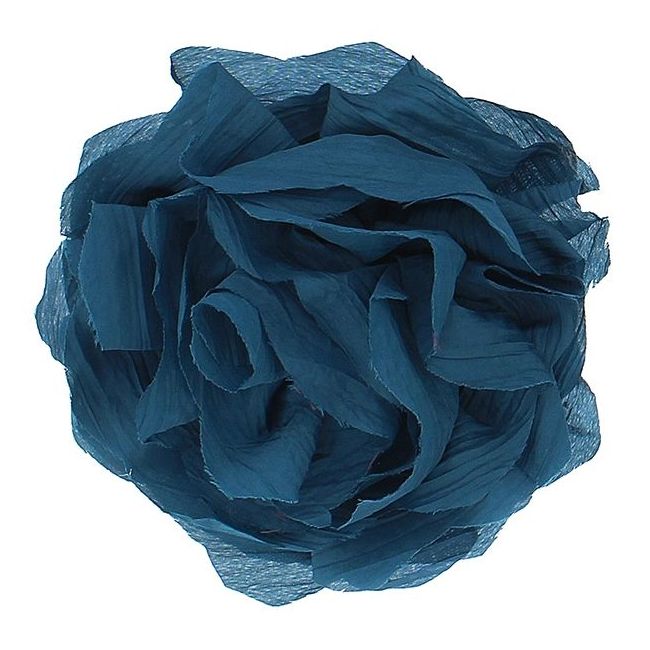 BROCHE FLOR TELA FRUNCIDA 17CM