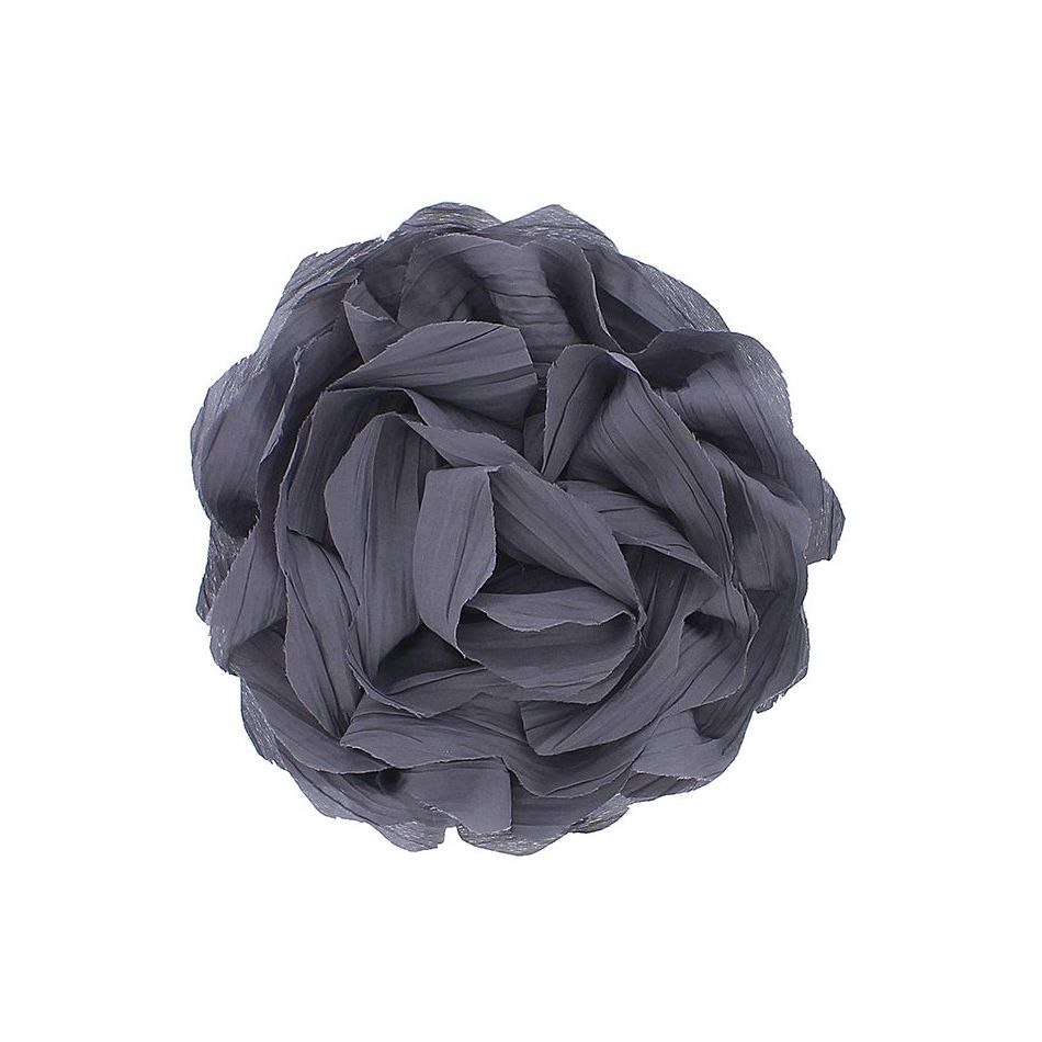 BROCHE FLOR TELA FRUNCIDA 17CM