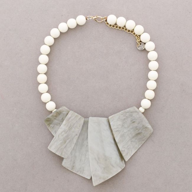 GARGANTILLA COLGANTES GEOMÉTRICAS RESINA