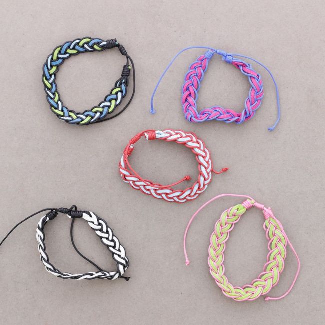 PULSERA TRENZADA CORDON ANTE