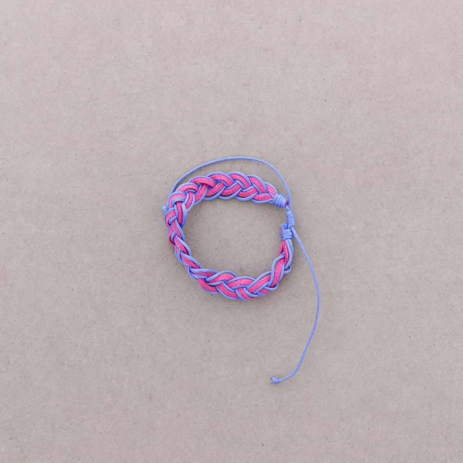 SUEDE CORD BRAIDED BRACELET