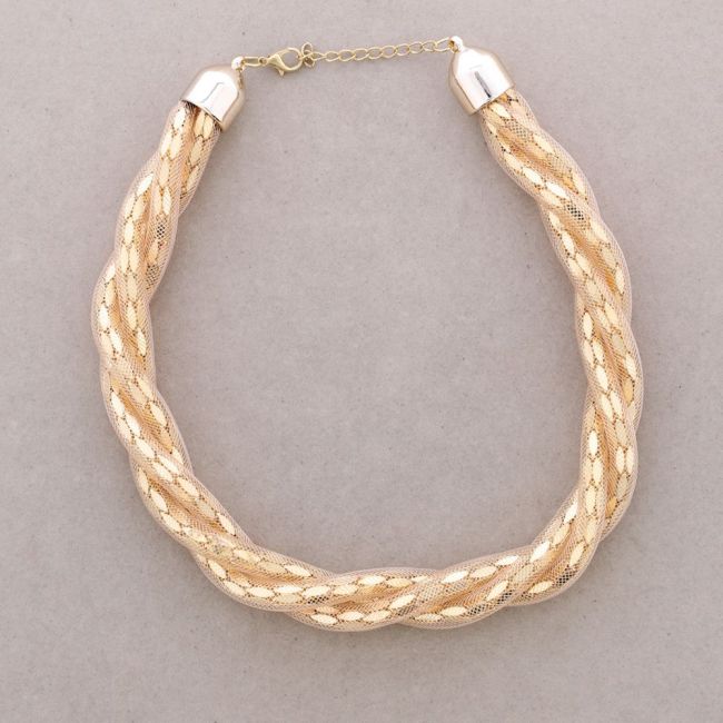 BRAIDED SHORT NECKLACE