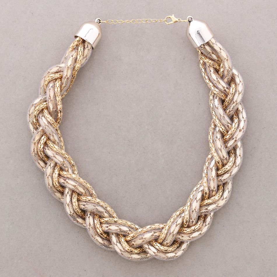 BRAIDED SHORT NECKLACE