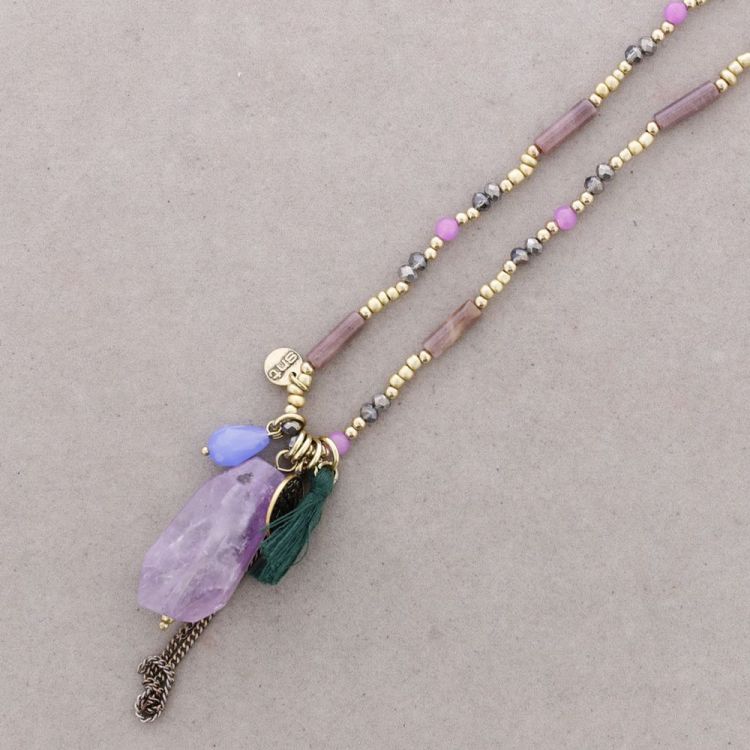 COLLAR LARGO PIEDRAS COLGANTE 2