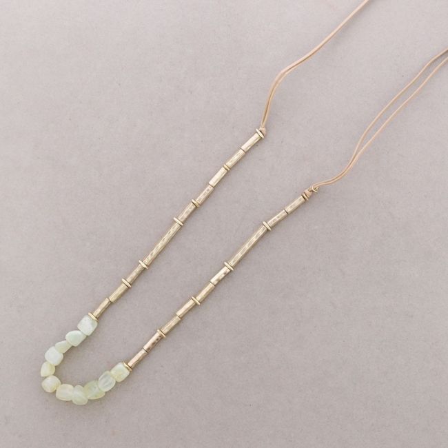 STONE BEADS LONG NECKLACE