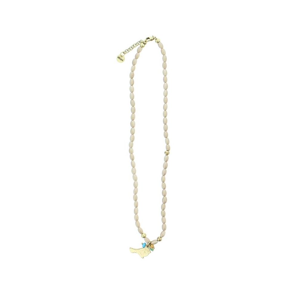 GARGANTILLA METAL PERLAS