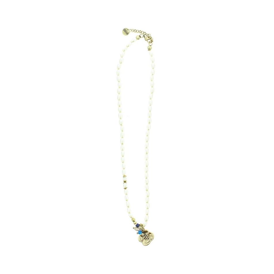 GARGANTILLA METAL PERLAS