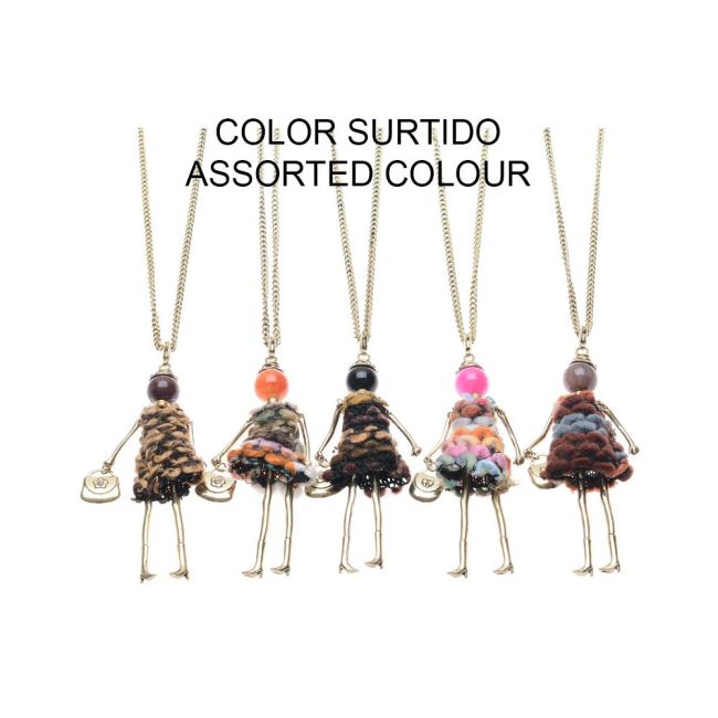COLLAR LARGO COLGANTE MUÑECA