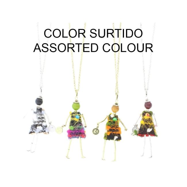 LONG NECKLACE DOLL PENDANT