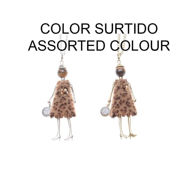 LONG NECKLACE DOLL PENDANT