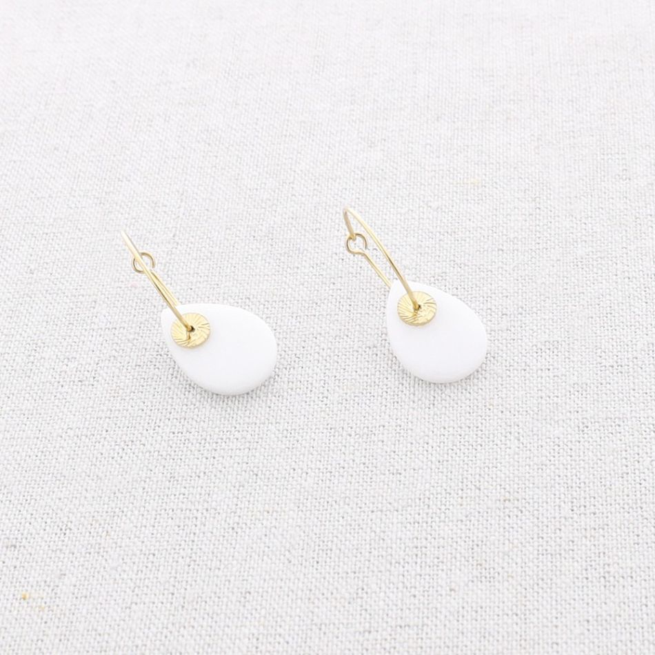 PENDIENTES ACERO ARO COLGANTE PIEDRA