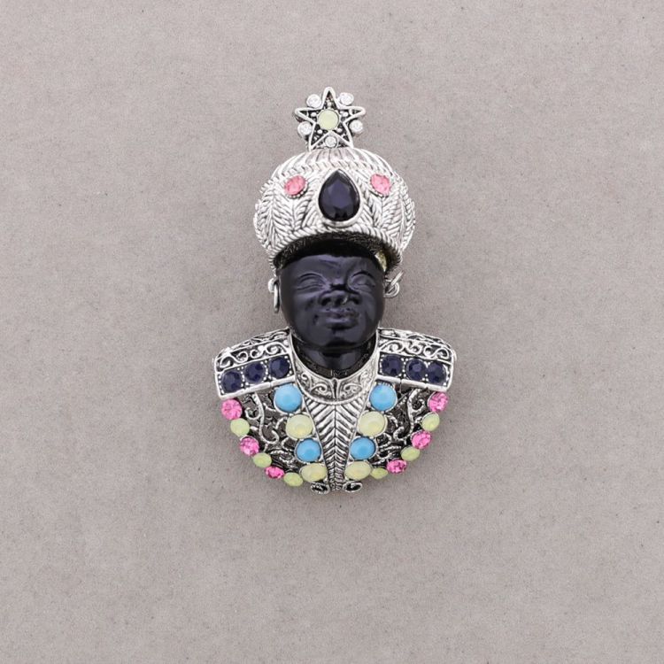 BROCHE CABECITA CRISTALES 2