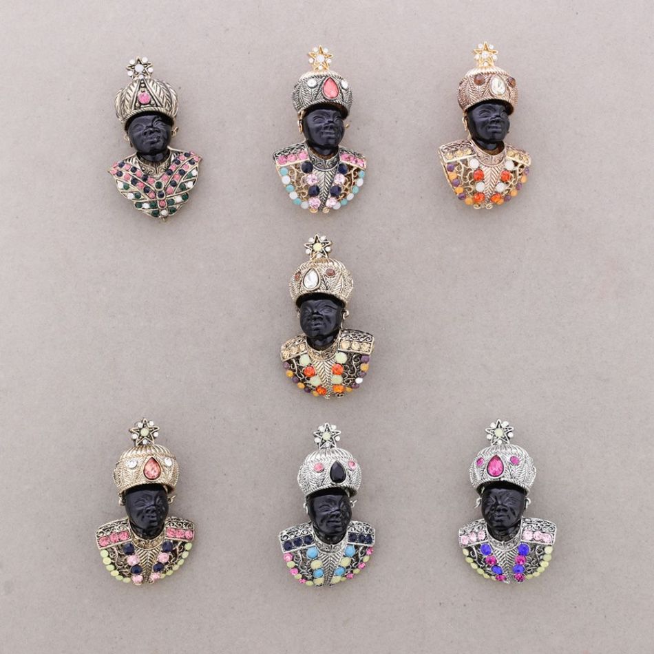 BROCHE CABECITA CRISTALES