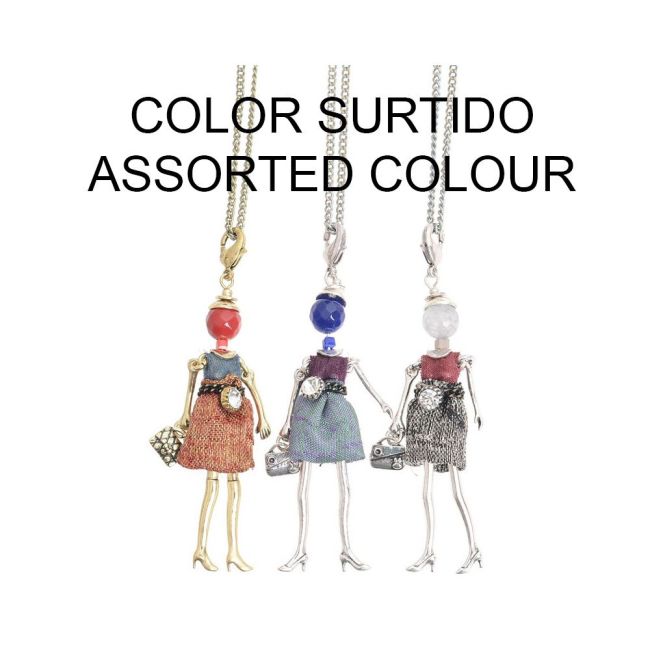 LONG PENDANT NECKLACE MINI DOLL
