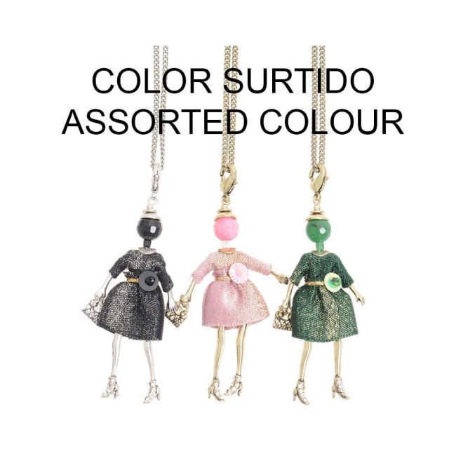 LONG PENDANT NECKLACE MINI DOLL