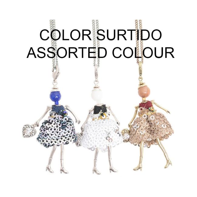 LONG PENDANT NECKLACE MINI DOLL