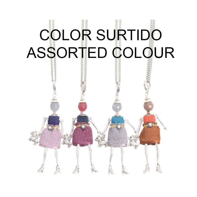 LONG PENDANT NECKLACE MINI DOLL