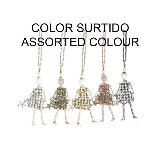 LONG PENDANT NECKLACE MINI DOLL