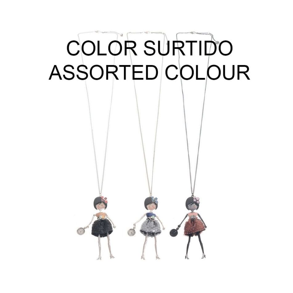 COLLAR LARGO COLG. MUÑECA CARINA