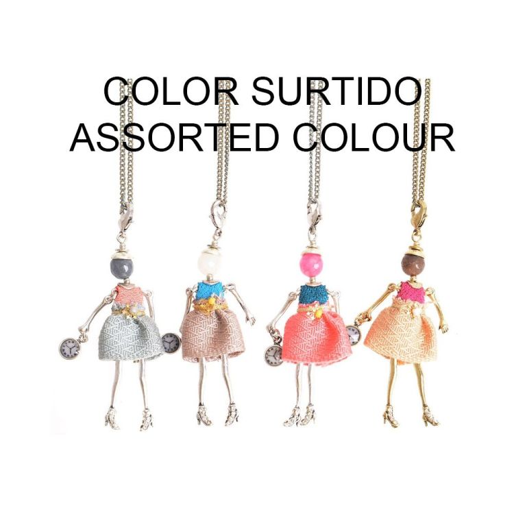 LONG PENDANT NECKLACE MINI DOLL 2