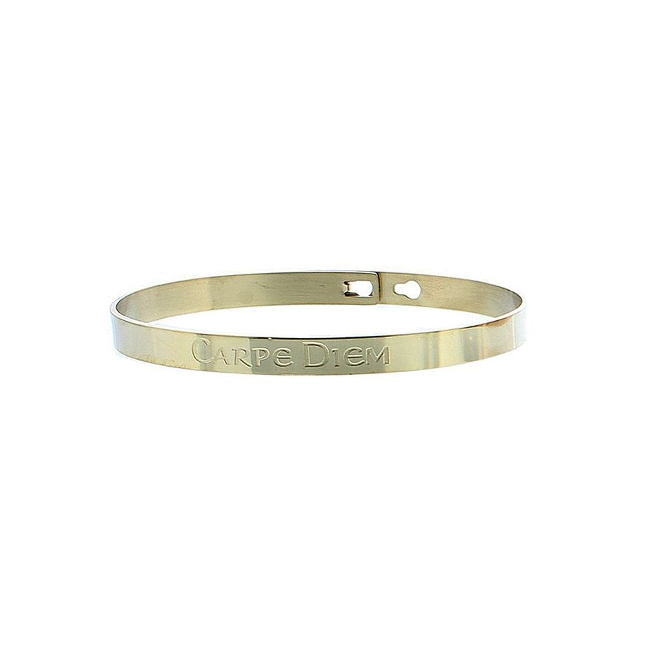 RIGID STEEL MESSAGE BRACELET