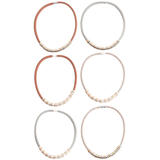 FAUX LEATHER CHOKER WITH METAL RINGS
