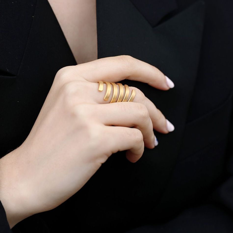 ANILLO ACERO RAMITA