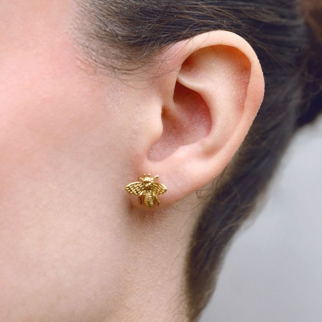PENDIENTES PRESIÓN ACERO INSECTO