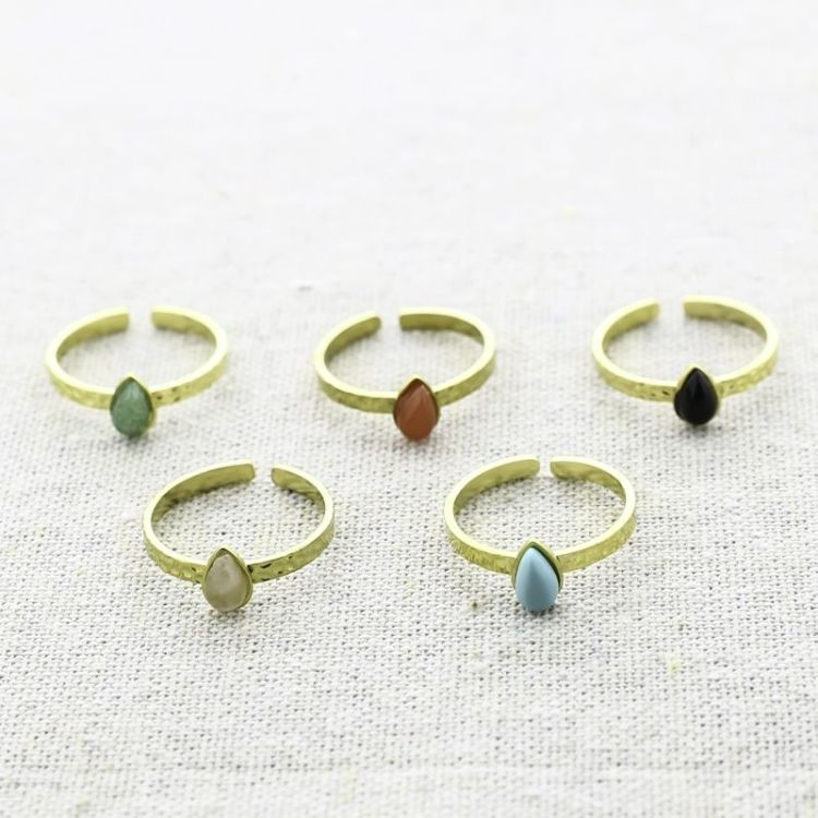 ANILLO ACERO PIEDRA 2