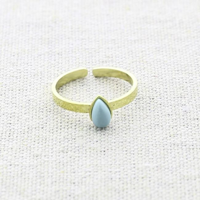 ANILLO ACERO PIEDRA
