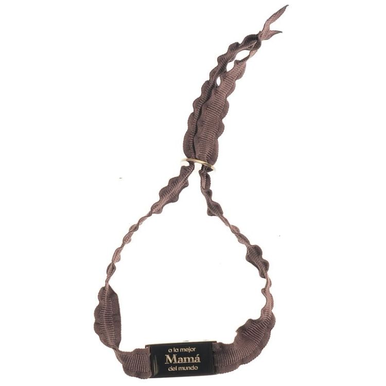 PULSERA CINTA CHAPA ACERO MENSAJE
