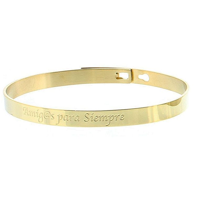 PULSERA RIGIDA ACERO MENSAJE