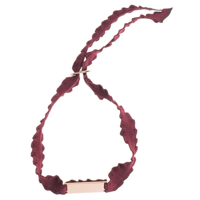 STEEL PLATED RIBBON BRACELET