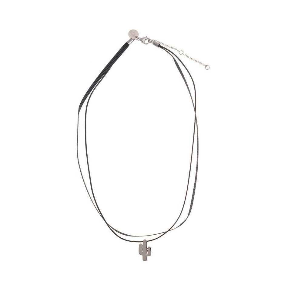 DOUBLE CHOKER CACTUS PENDANT STEEL