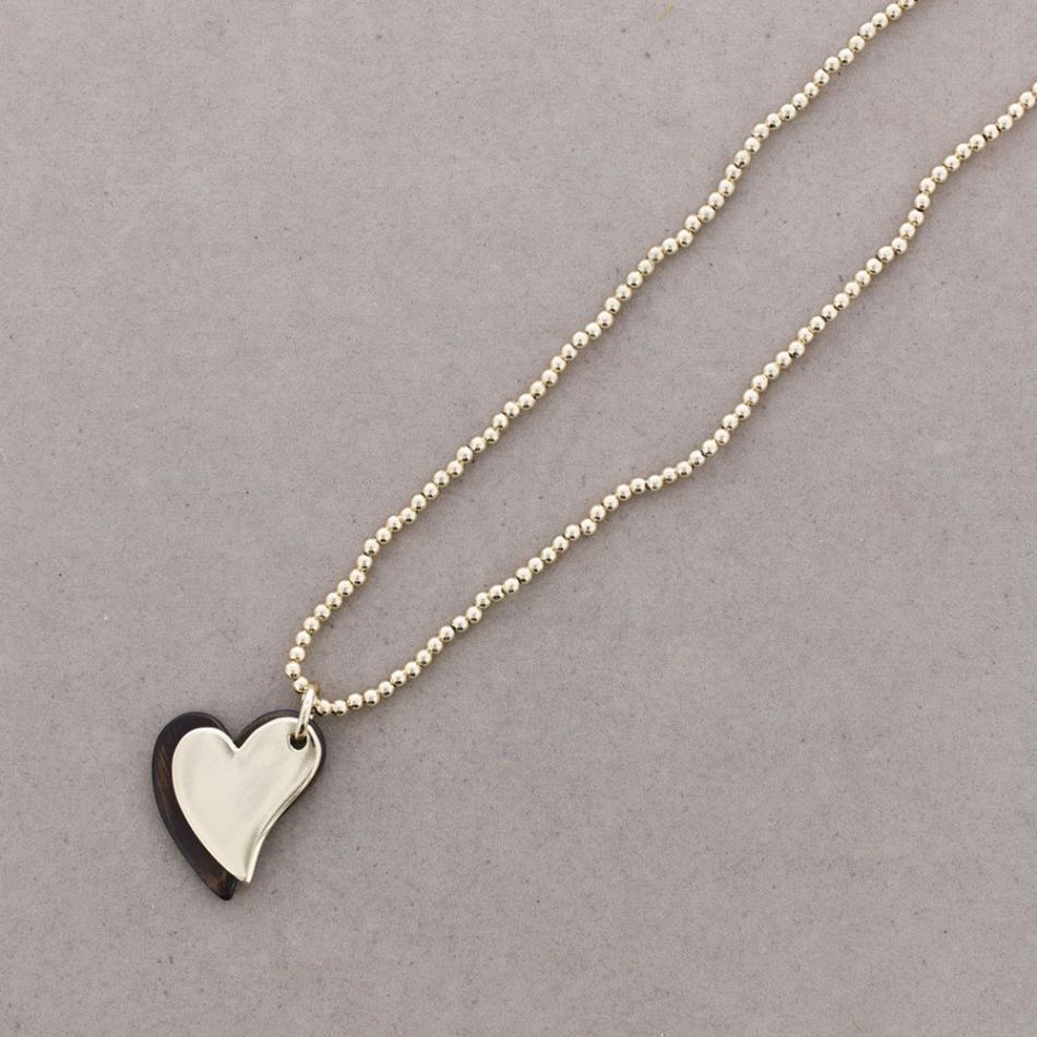 PENDANT SHORT NECKLACE HEARTS