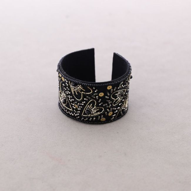 ADJUSTABLE ETHNIC BRACELET WITH TURKISH EYE BEADS