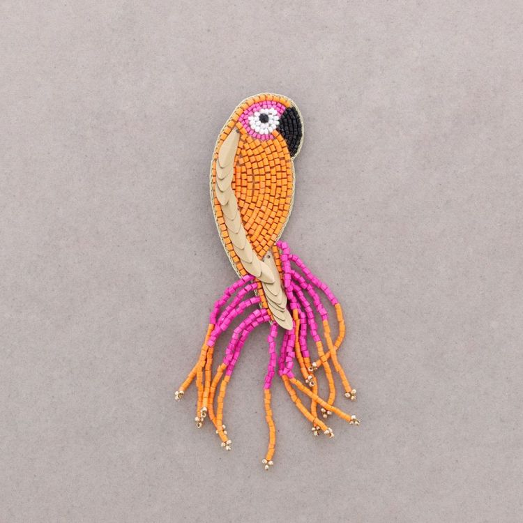BROCHE PÁJARO LENTEJUELAS
