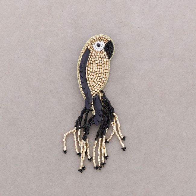 BROCHE PÁJARO LENTEJUELAS