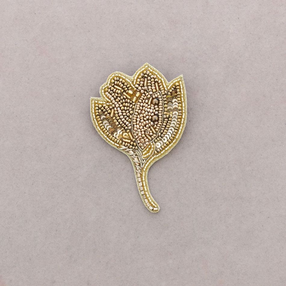 BROCHE FLOR ABALORIOS