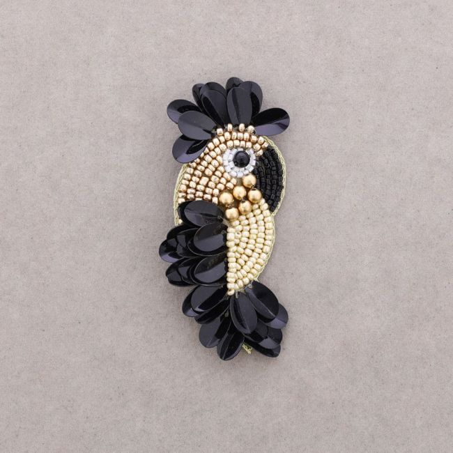 BROCHE PÁJARO LENTEJUELAS