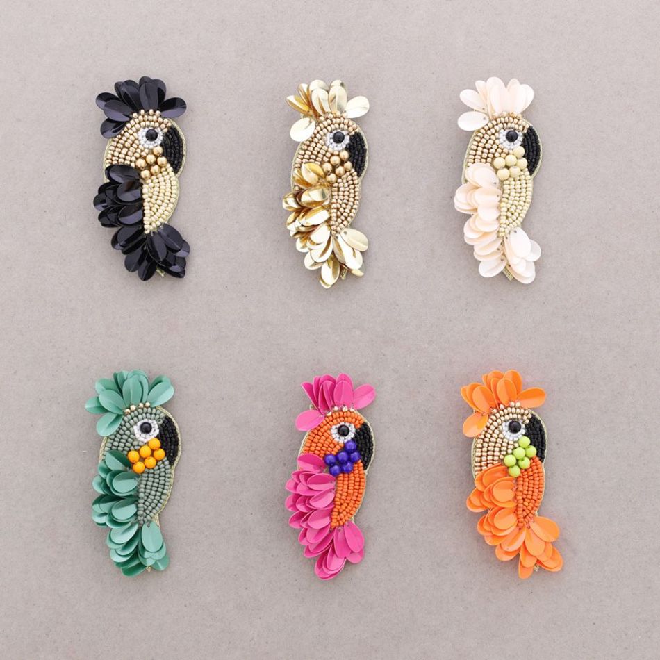 BROCHE PÁJARO LENTEJUELAS