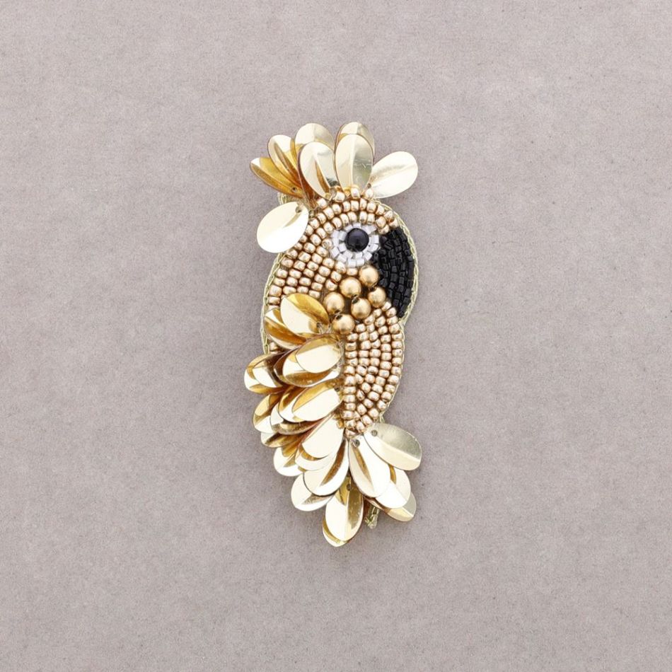 BROCHE PÁJARO LENTEJUELAS