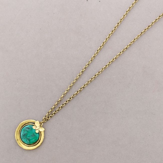METAL RESIN LONG NECKLACE
