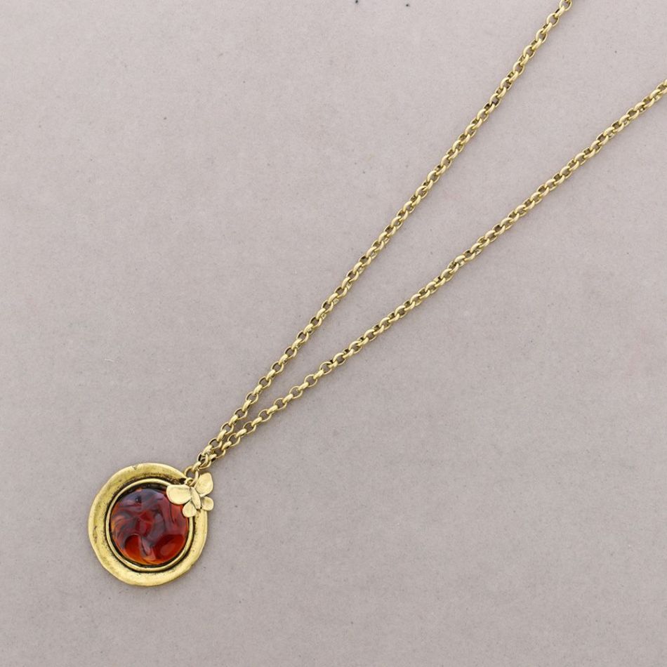 COLLAR LARGO METAL RESINA