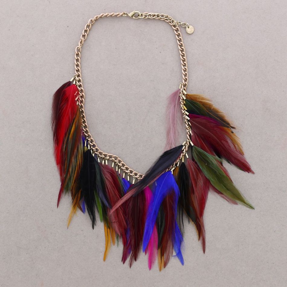 GARGANTILLA CADENA PLUMAS