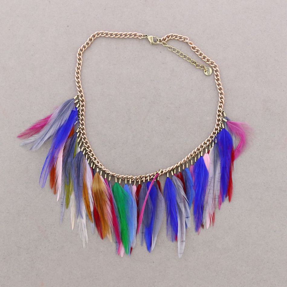 GARGANTILLA CADENA PLUMAS