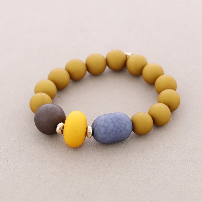 PULSERA CUENTAS RESINA