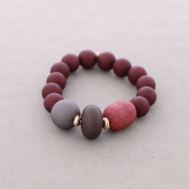 PULSERA CUENTAS RESINA