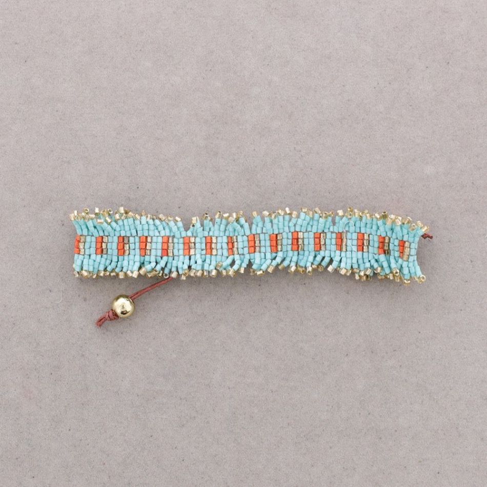 ETHNIC MACRAME BEAD BRACELET